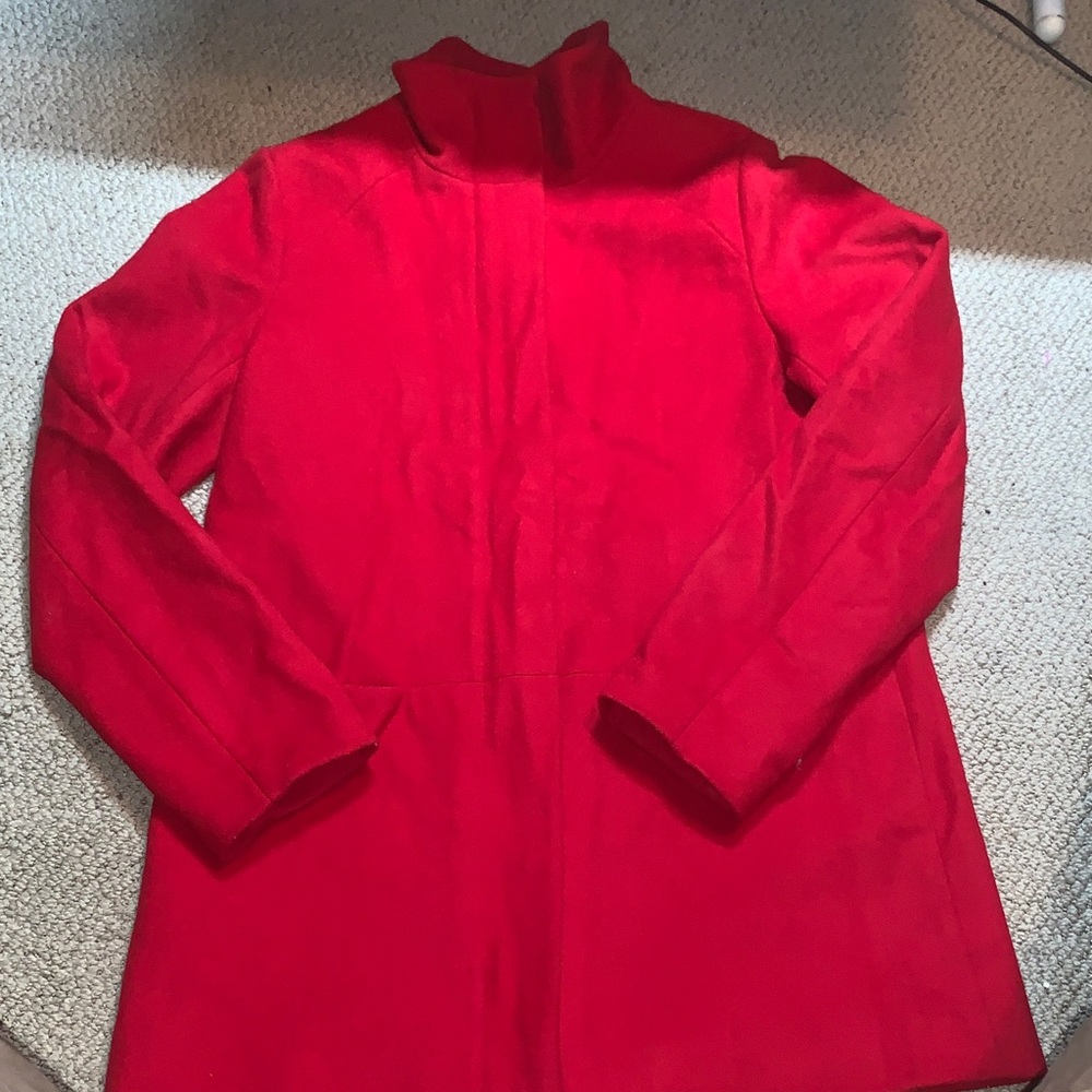 Vibrant Red Pendleton Coat size 4